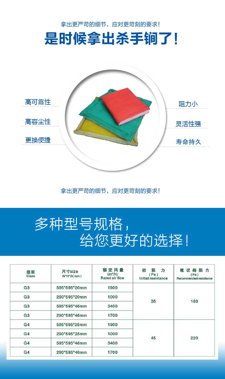 捷霖鐵絲過濾板擁有高可靠性、高容塵性、更換便捷、阻力小，壽命長等產(chǎn)品特色